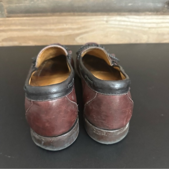 Allen Edmonds Woodstock Burgundy Black Slip-On Loafers Dress Shoes Mens Sz 11.5D - Picture 2 of 10